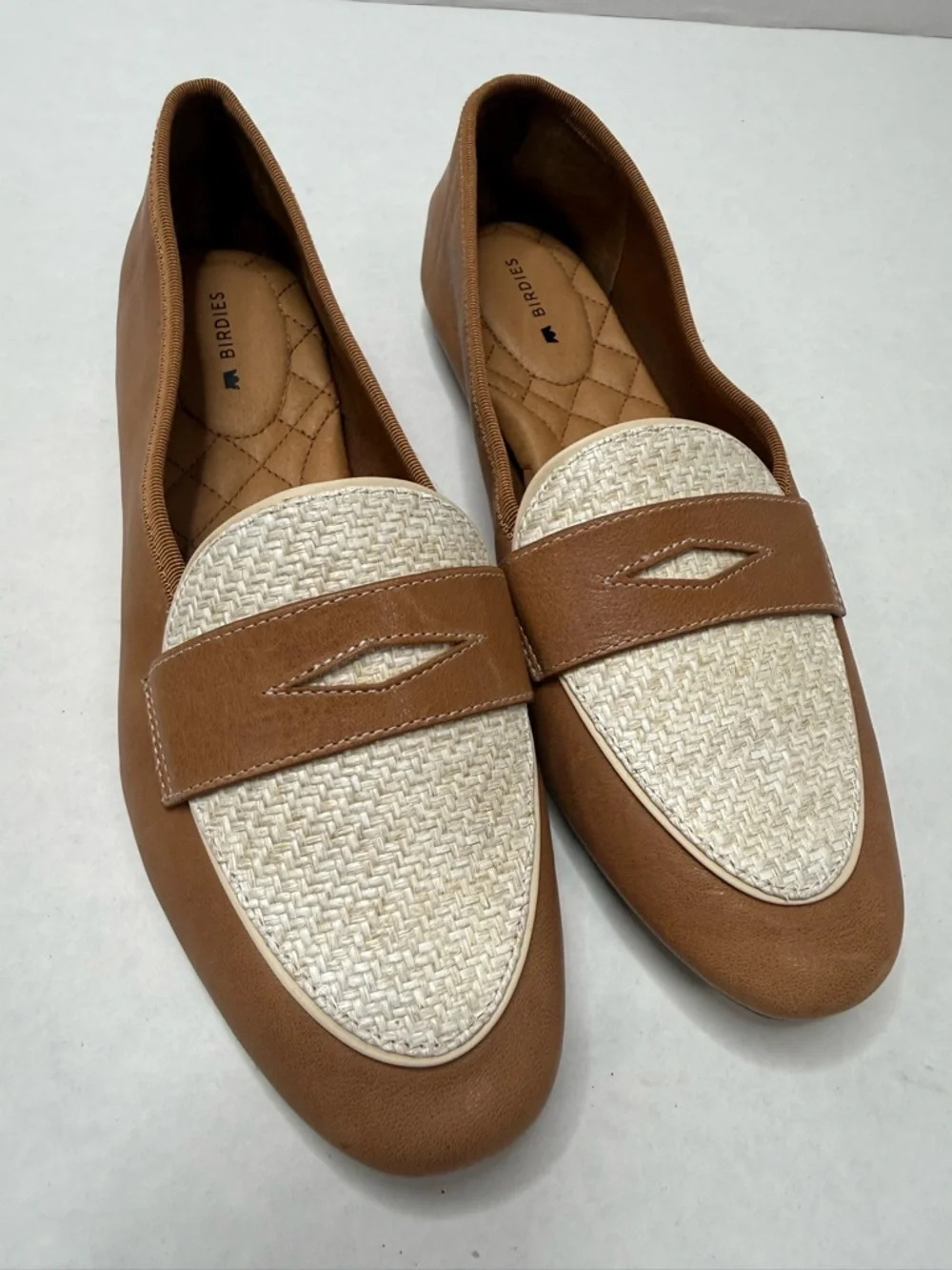 Birdies Vesper Cappuccino & Raffia Loafers 7.5